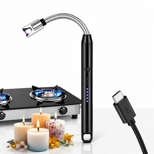 Smart USB Rechargeable BBQ Gas & Candle Lighter | Windproof Flameless Plasma Lighter
